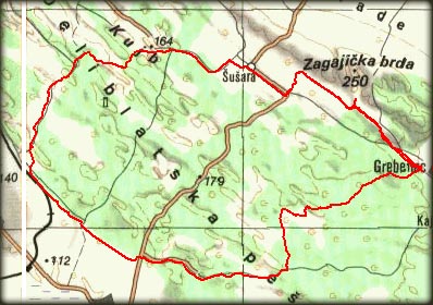 Trasa velikog kruga centralnim delom Peare