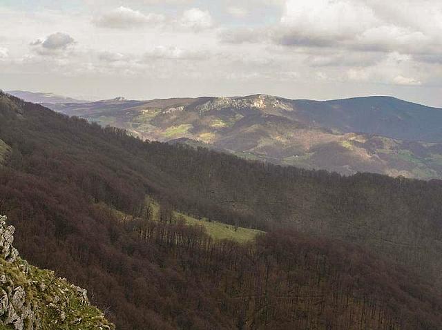Raškova livada u prvom planu i Straža u daljini, viđeni sa grebena Beljanice