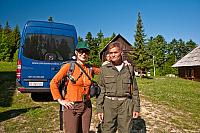 Goca i naš vodič, lovočuvar Milovan